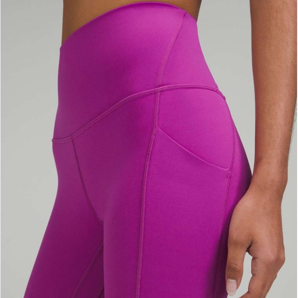 Align High-Rise Pant with Pockets 25", Vivid Plum, Size 12